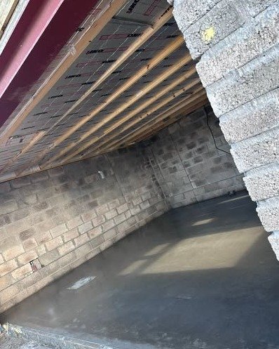Concrete footing poured for a foundation project in Durham, North Carolina. in Durham, NC
